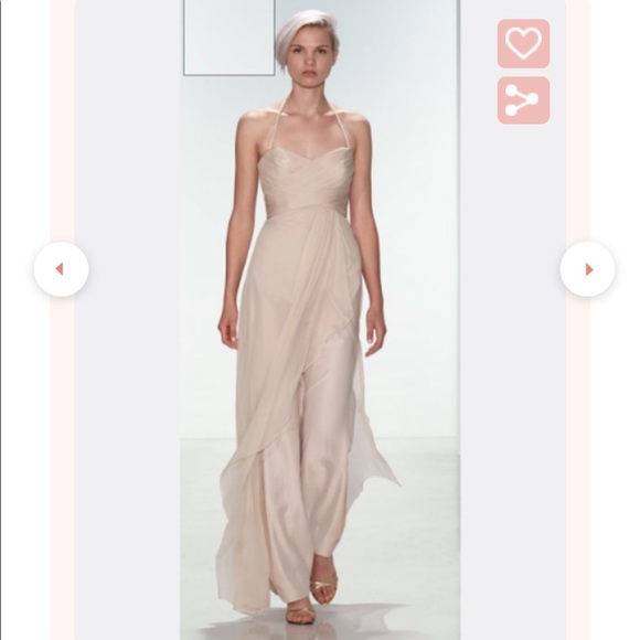 amsale blush bridesmaid dress Amsale Bridesmaid Dress Marie Olive